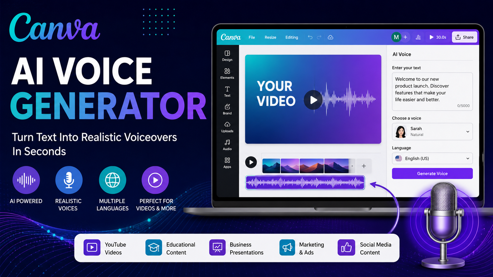 Canva AI Voice Generator
